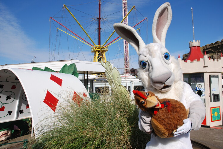 Easter Bunny Blackpool Pleasure Beach