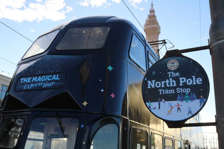 Magical Express Tram North Pier Stop Blackpool 